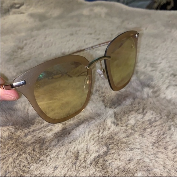 Emporio Armani EA2075 Champagne Colour Sunglasses With Case - Picture 2 of 6